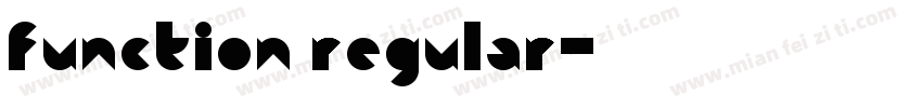 function regular字体转换